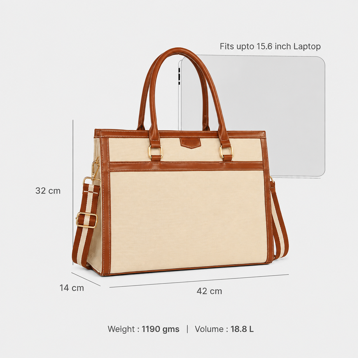 Davina Emporio Orange Work Tote Bag