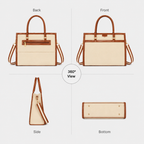 Davina Emporio Orange Work Tote Bag